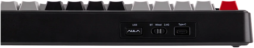 Klaviatūra Aula F75 MAX (Juoda/Raudona) - LEOBOG Reaper Switches