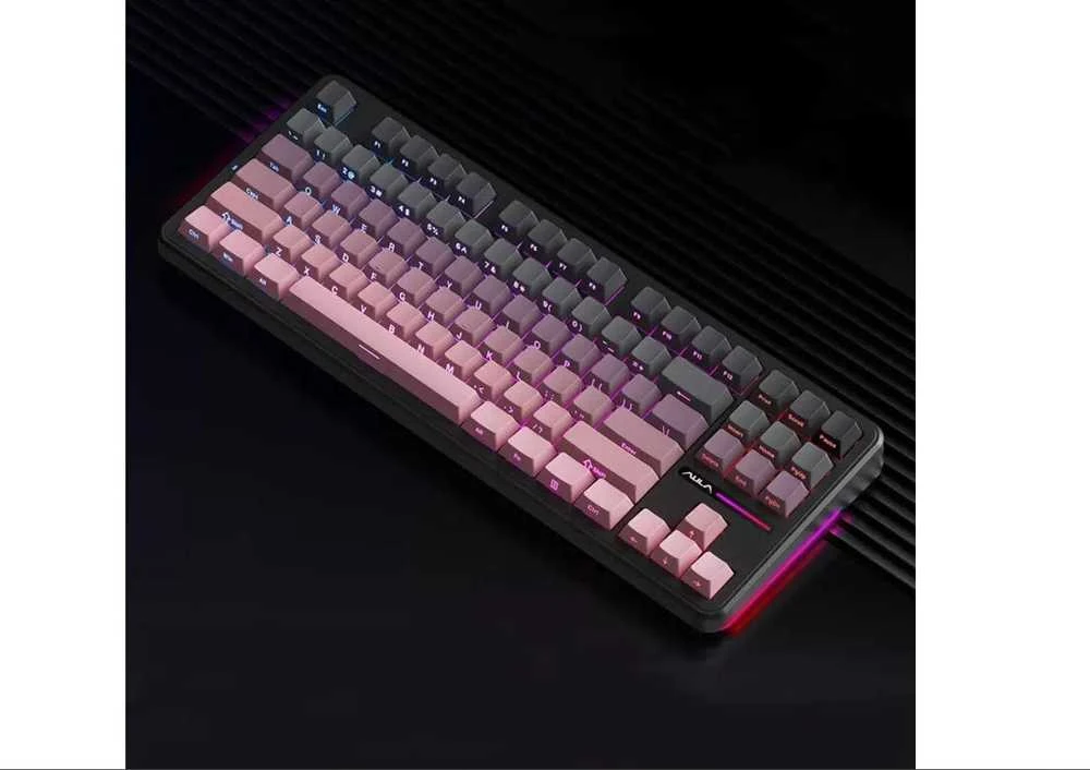 Klaviatūra Aula F87 Pro (Rožinė/Juoda)