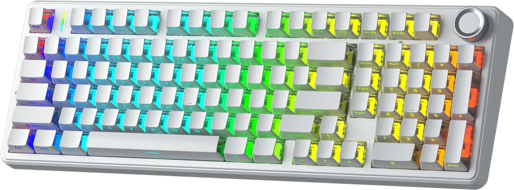 Klaviatūra Aula F99 PRO (Balta) - Silent Cotton Candy Switches