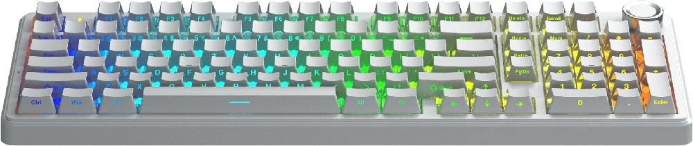 Klaviatūra Aula F99 PRO (Balta) - Silent Cotton Candy Switches