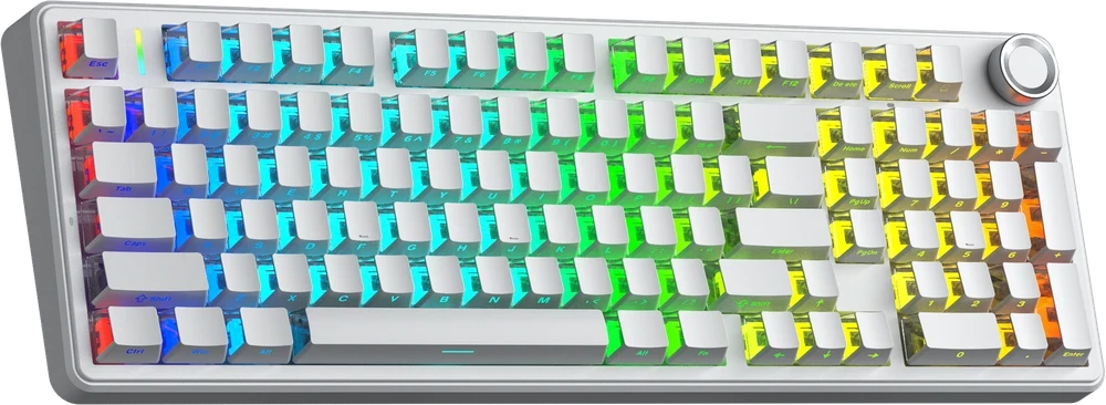 Klaviatūra Aula F99 PRO (Balta) - Silent Cotton Candy Switches