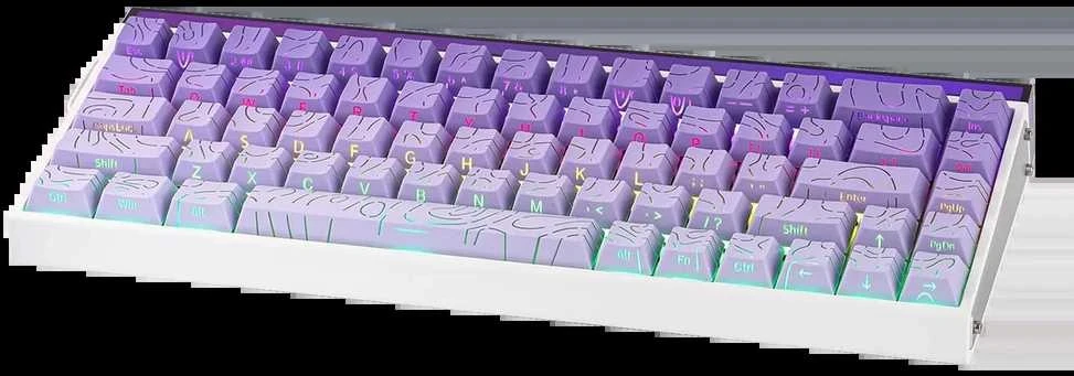Klaviatūra Aula Hero 68 Magnetinė Hall Effect (Gradient Violetinė)