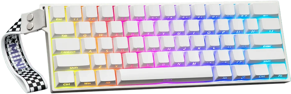 Klaviatūra AULA MINI60 Pro Magnetinė Hall Effect (Balta) - Mistcloud Magnetic Switches