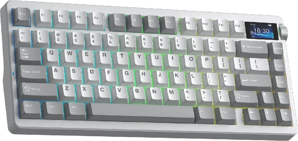 Klaviatūra Aula NOVA75 (Balta/Pilka) - Star Vector Switches