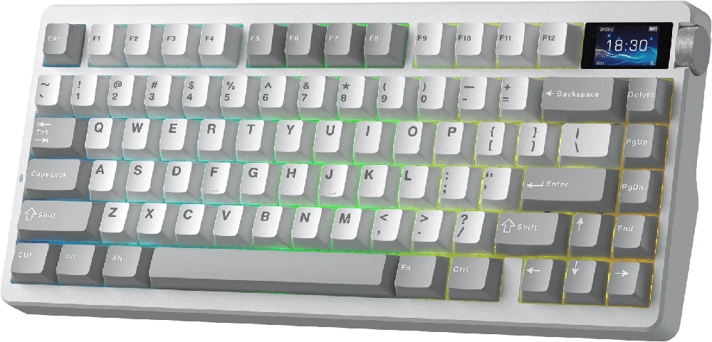 Klaviatūra Aula NOVA75 (Balta/Pilka) - Star Vector Switches