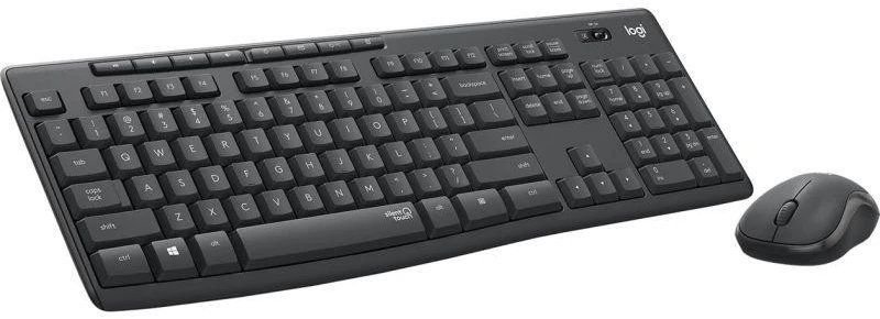 Klaviatūra Belaidis tylaus veikimo klaviatūros ir pelės rinkinys LOGITECH MK295 US