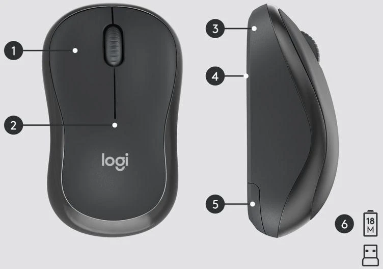 Klaviatūra Belaidis tylaus veikimo klaviatūros ir pelės rinkinys LOGITECH MK295 US