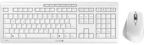 Klaviatūra CHERRY STREAM DESKTOP COMFORT - DE Baltas