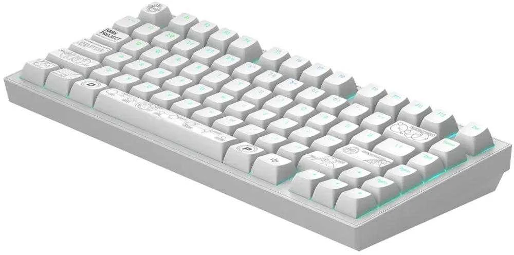 Klaviatūra Dark Project ALU Terra Nova Baltas Wireless