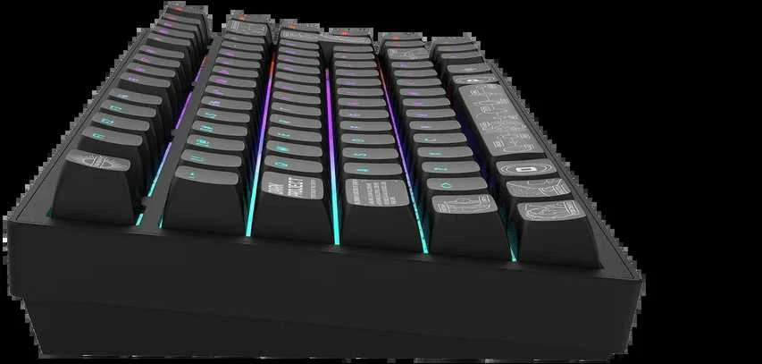 Klaviatūra Dark Project ALU81A Terra Nova (Juoda) ISO išdėstymas