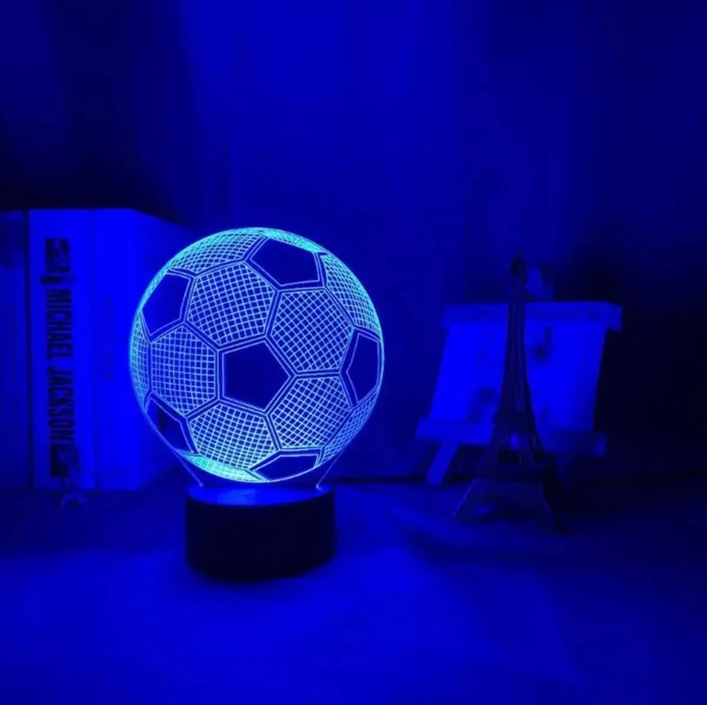 Zd98 Dekoratyvinė LED lempa, futbolo kamuolio formos