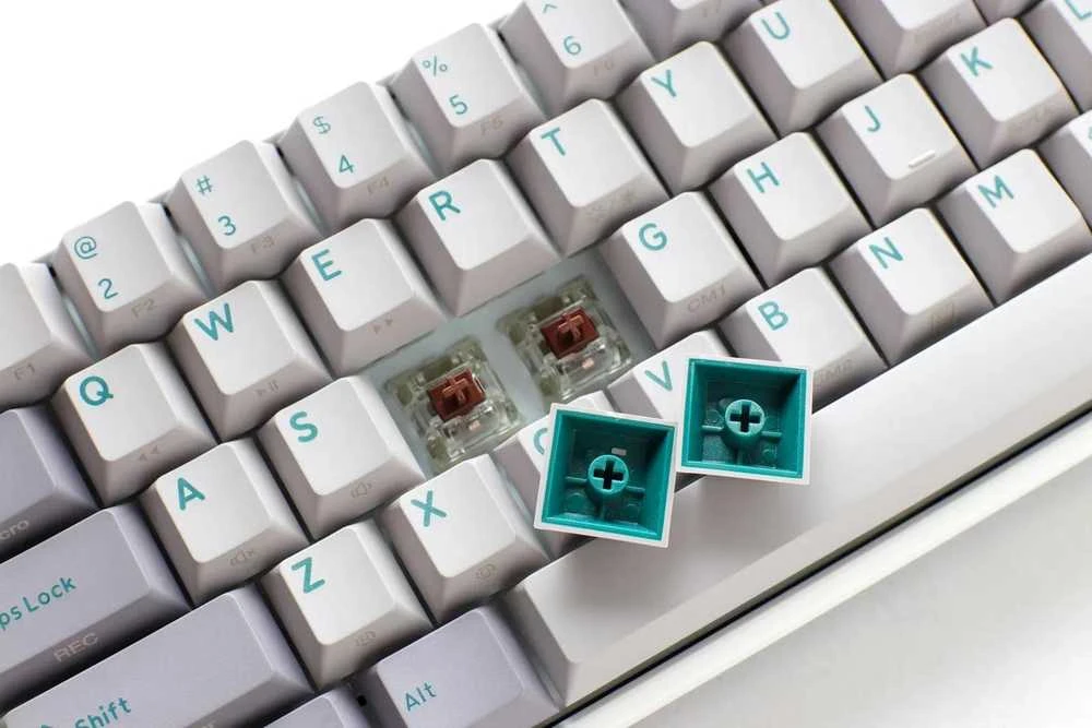 Klaviatūra Ducky One 3 Mist Pilkas MX-Raudona (US)