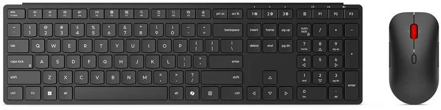 LENOVO WIRELESS MULTI-MODE PRO COMBO Klaviatūra ir pelė 6000 - U.S. ENGLISH su Euro simboliu AI