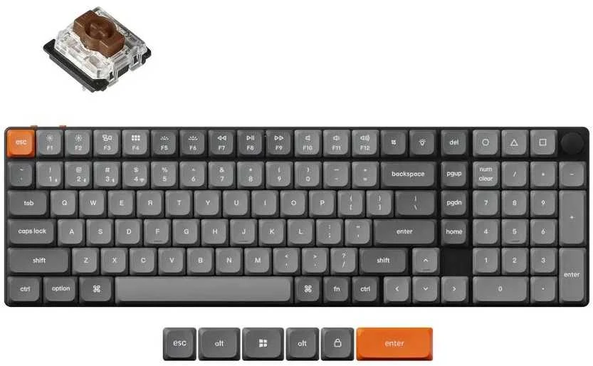 Klaviatūra Keychron K17 Max (Juoda)