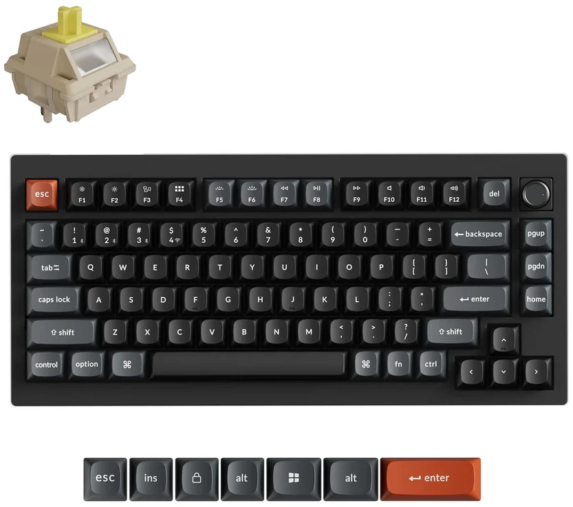 Klaviatūra Keychron V1 Ultra (Juoda)