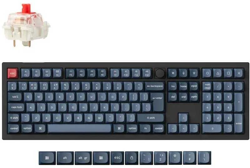 Klaviatūra Keychron V6 Max QMK (Carbon Juodas)