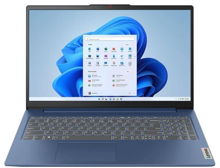 Lenovo IdeaPad Slim 3 15IRU8 i3-1315U 15.6" FHD IPS 300nits AG 8GB LPDDR5-4800 SSD512 Intel UHD Graphics 47Wh Win11 Abyss Mėlyna Nešiojamas kompiuteris
