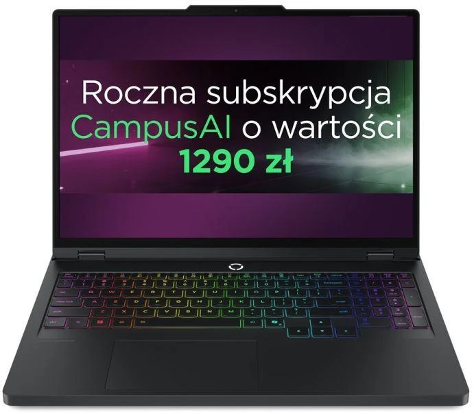 Lenovo Legion Pro 5 16AFR10 AMD Ryzen™ 9 9955HX Nešiojamas kompiuteris 40.6 cm (16") WQXGA 32 GB DDR5-SDRAM 1 TB SSD NVIDIA GeForce RTX 5070 Wi-Fi 7 (802.11be) Juodas