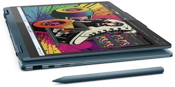 Lenovo Yoga 7 2-in-1 14AKP10 Copilot+ asmeninis kompiuteris AMD Ryzen AI 5 340 hibridinis (2-in-1) 35,6 cm (14") Jutiklinis ekranas WUXGA 16 GB LPDDR5-SDRAM 512 GB SSD Wi-Fi 7 (802.11be) Windows 11 Home Teal