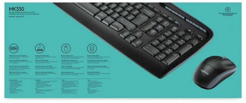 Klaviatūra LOGITECH belaidis rinkinys MK330