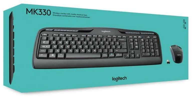 Klaviatūra LOGITECH belaidis rinkinys MK330