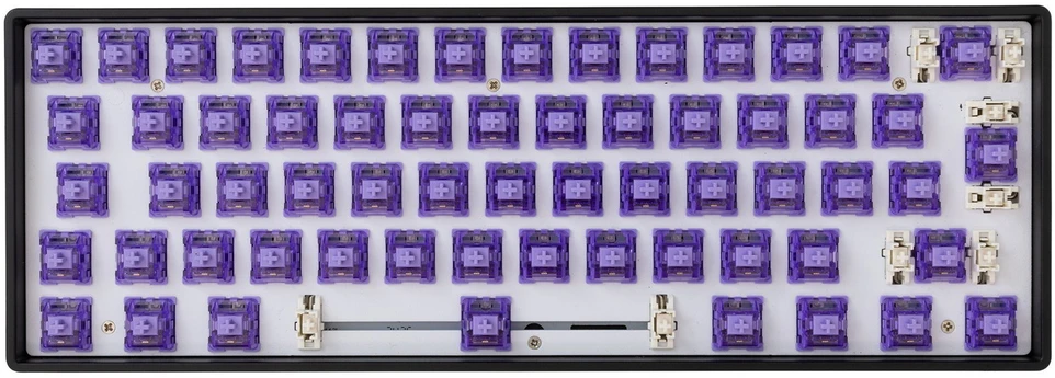 Klaviatūra White Shark Mechaniniai lytėjimo jungikliai „Purplepulse“, 65 vnt