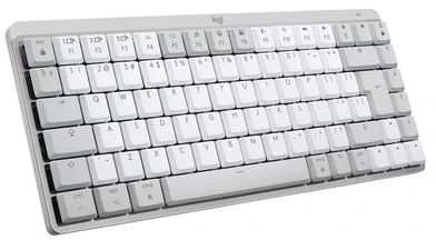 „LOGITECH MX Mechaninė Mini“, skirta MAC „Bluetooth“ apšviesta klaviatūra – PALE Pilkas – US INT'L – TACTILE