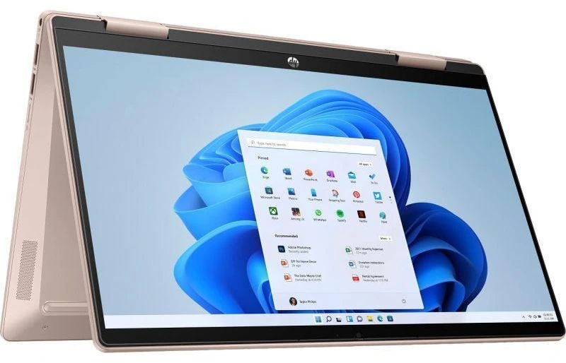HP Pavilion x360 2-in-1 Nešiojamas kompiuteris 14-ek2000ny - Core 5-120U, 16GB, 512GB SSD, 14 FHD 300-nit Touch, 5MP cam, US klaviatūra su pašvietimu, 43Wh, Pale golden rose, Win 11 Home, 1 metai