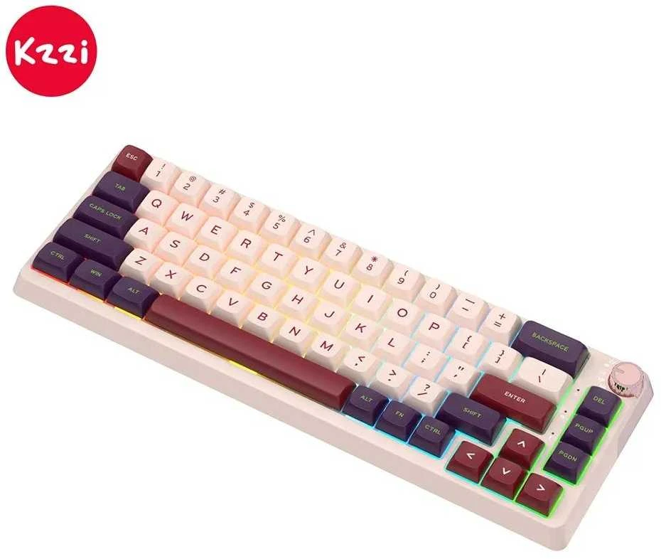 Klaviatūra Royal Kludge KZZI K68 Pro (Nezuko Violetinė)