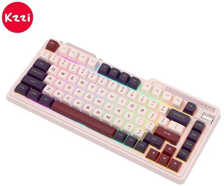 Klaviatūra Royal Kludge KZZI K75 Lite (Nezuko Violetinė)