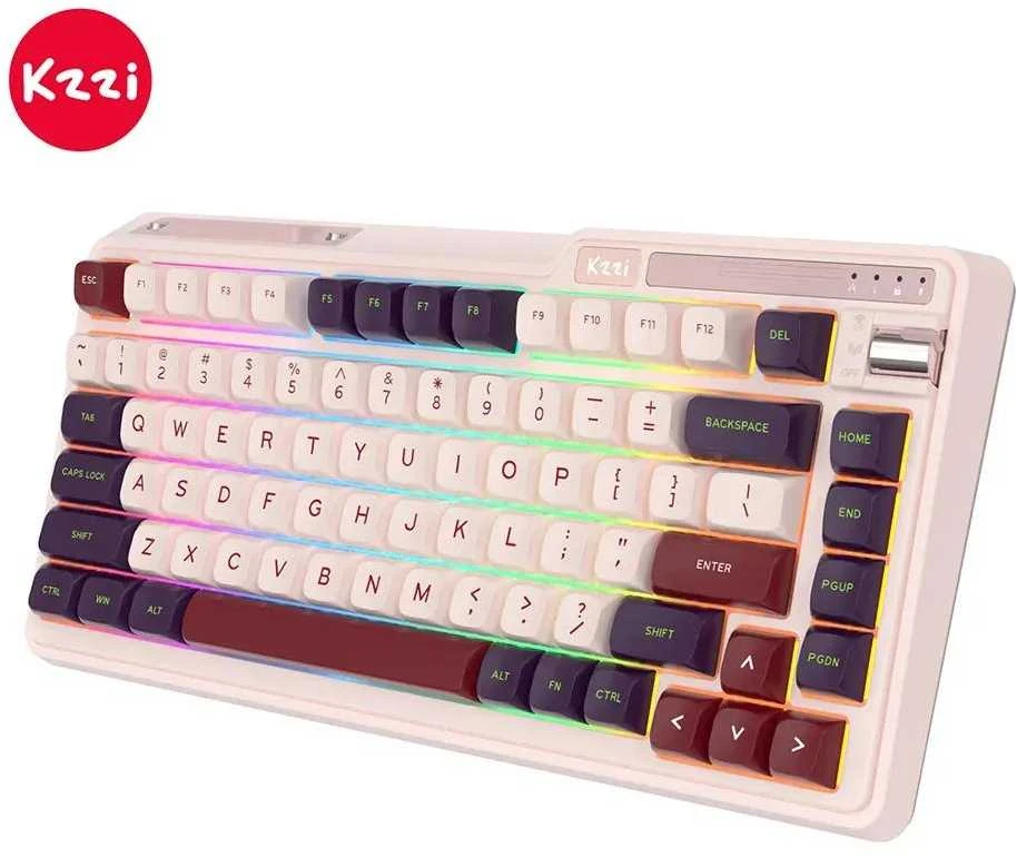 Klaviatūra Royal Kludge KZZI K75 Lite (Nezuko Violetinė)