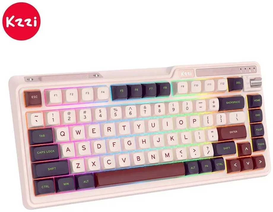 Klaviatūra Royal Kludge KZZI K75 Lite (Nezuko Violetinė)