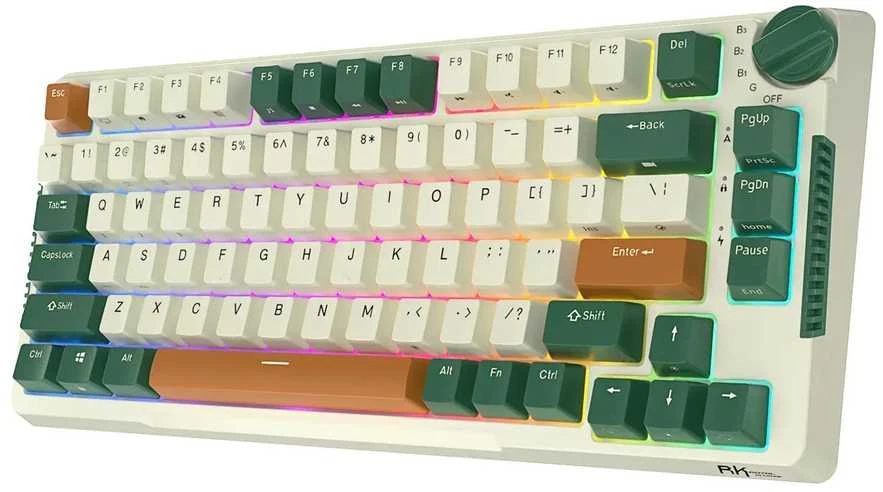 Royal Kludge RH81 Time machine belaidė mechaninė klaviatūra | 75% Hot-swap, RGB, Brown Switches, US