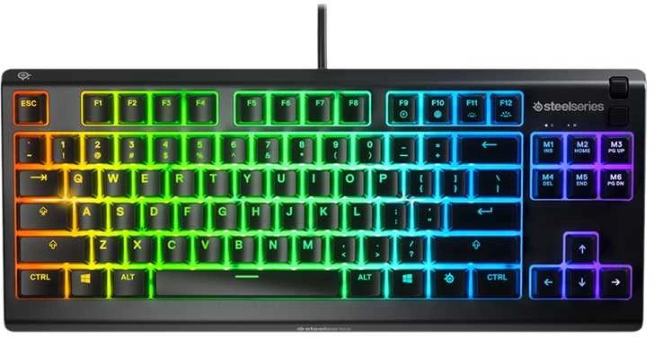 Žaidimų klaviatūra SteelSeries Apex 3 TKL, US kalba, Juodos spalvos