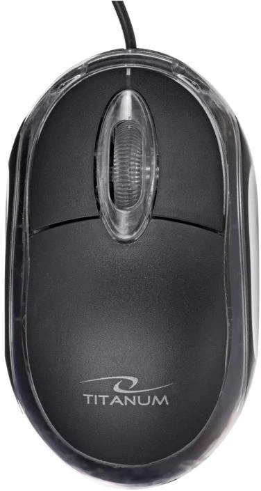 Klaviatūra TITANUM TK106 klaviatūros ir pelės komplektas (USB 2.0; (US); juoda; optinė)