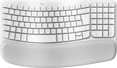 Klaviatūra Logitech WAVE KEYS FOR MAC belaidė ERGO - KEYB-OFFWHITE-DEU-CENTRAL-419