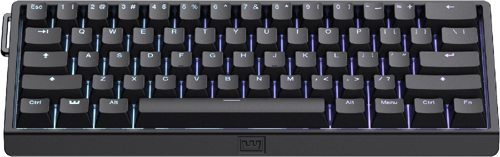 Wooting 60HE V2 Žaidimų Klaviatūra | Juodas, Lekker Tikken, ABS Case