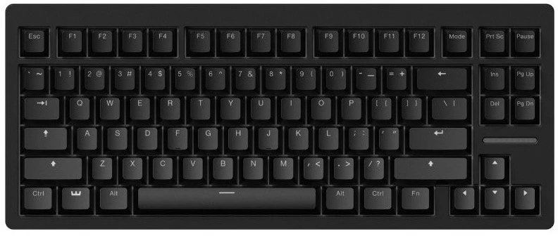 Wooting 80HE – US išdėstymas – Lekker L60 V2 Switches – PCR Juodas (Juoda) Magnetinė Žaidimų Klaviatūra