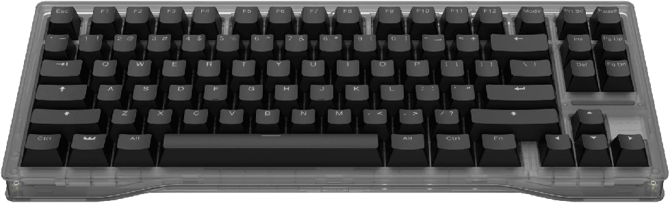 Wooting 80HE - US išdėstymas - Lekker L60 V2 Switches - PCR Ghost (Permatoma) Magnetinė Žaidimų Klaviatūra