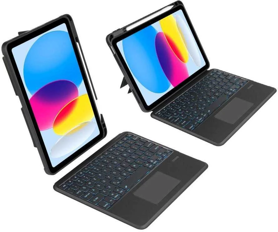 Apple iPad 10.9 (10gen) / 2022 / 11” 11 / 2025 Tech-Protect SCMag Pen + klaviatūra dėklas planšetiniam kompiuteriui juodos spalvos