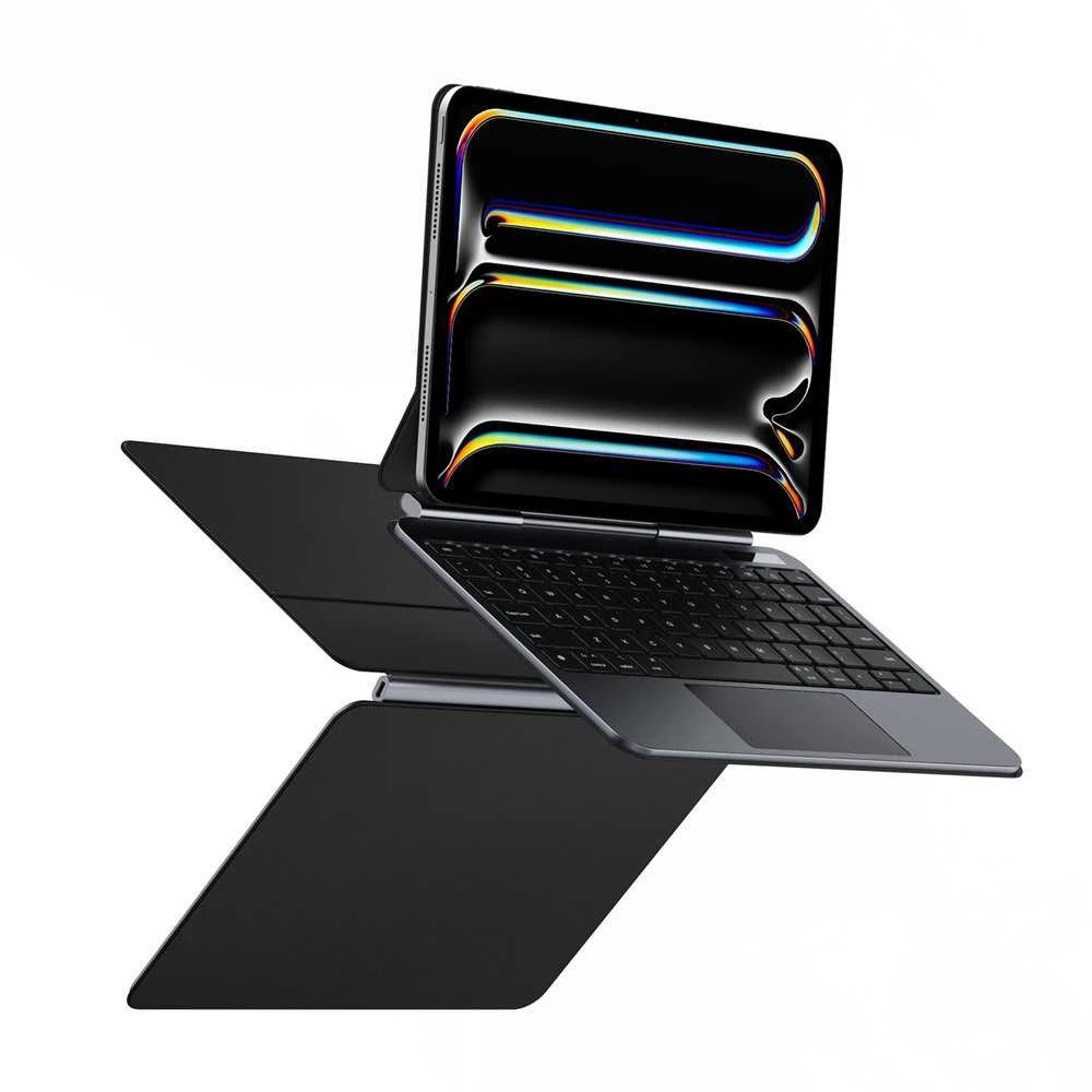 Dėklas su klaviatūra Dux Ducis (MK series) skirtas Apple iPad Pro 11″ (2024) – juodos spalvos