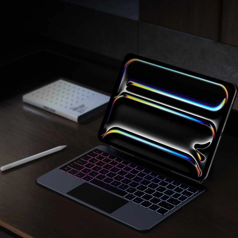 Dėklas su klaviatūra Dux Ducis (MK series) skirtas Apple iPad Pro 11″ (2024) – juodos spalvos