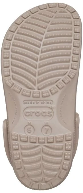 Klumpės su kulno dirželiu Crocs Classic, smėlio