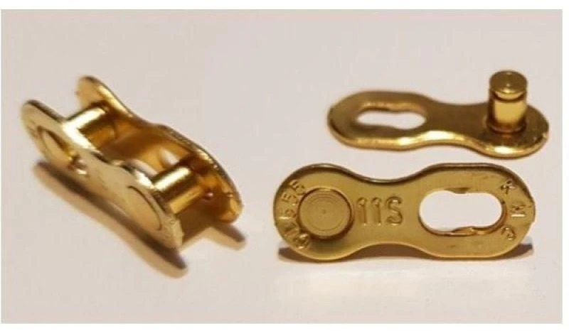Grandinės sujungimas KMC MissingLink 11R Ti-N Gold (2 pcs.)