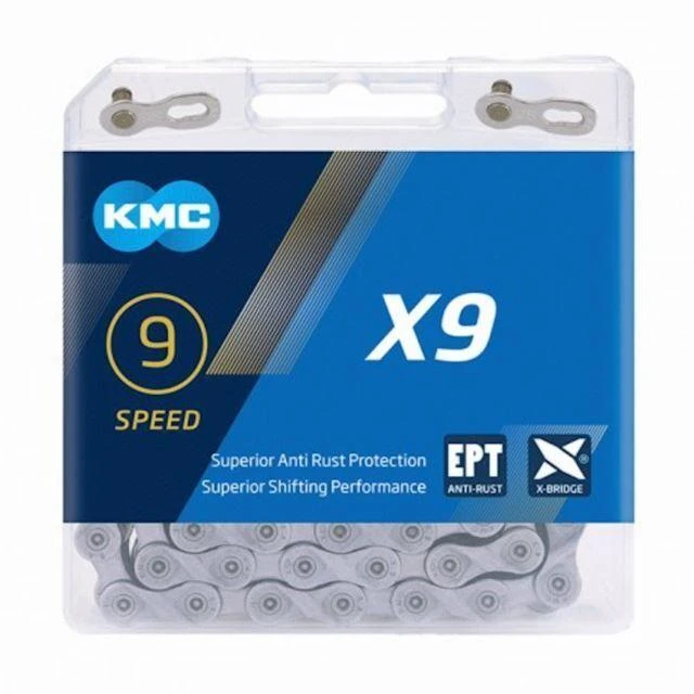 Grandinė KMC X9 EPT 9 greičių 114 jungtys