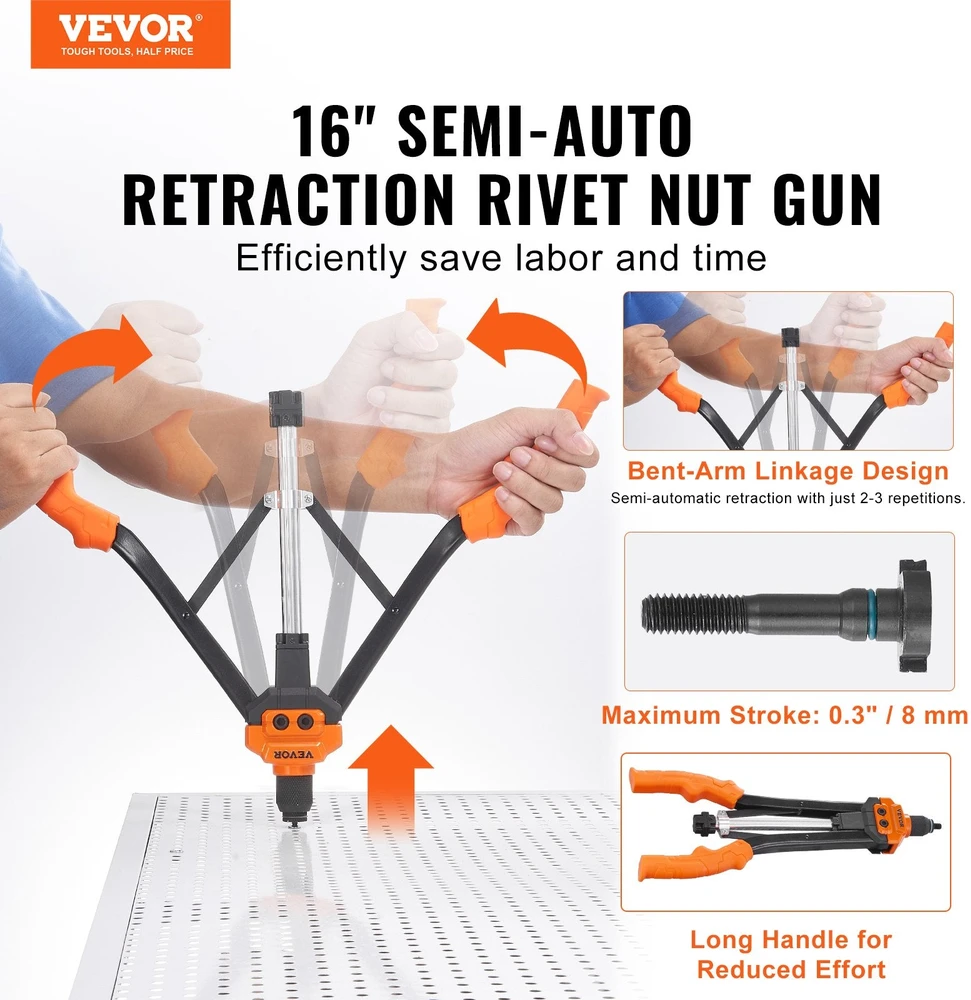 Vevor Knitiklio veržlių įrankių rinkinys 40 cm