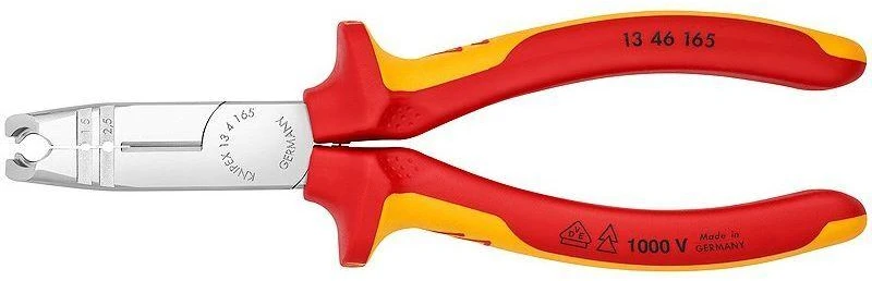 Kabelių nužievinimo replės D8-13mm + 1,5/2,5mm3 VDE, Knipex