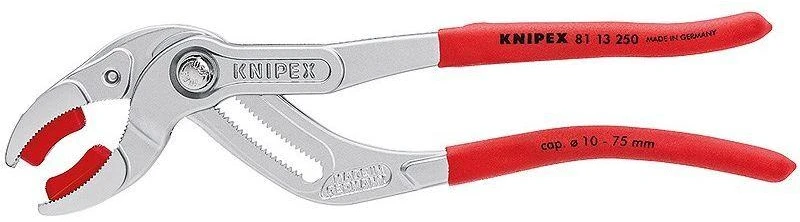 Vamzdinės replės su plastikinėmis žiaunomis KNIPEX 8113250