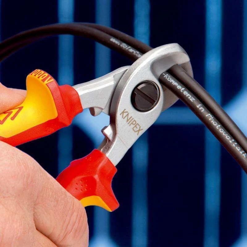 KNIPEX NOŻYCE IZOLOWANE 1000V DO CIĘCIA KABLI I PRZEWODÓW 165mm Fi15mm / 50mm2