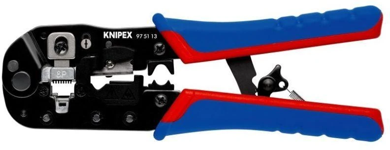 Užspaudimo replės RJ45 jungtims 97 51 13, Knipex